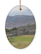 Saqsaywaman Incan Ruin In Cusco Peru Ornament