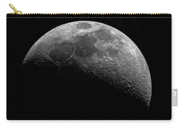 Illuminated Half Of The Moon Zip Pouch