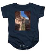Canyon View Framed By Rocky Cliffs Baby One-Piece