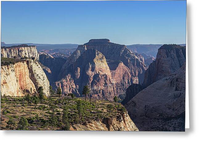Majestic Mountain Range View Greeting Card