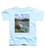 Coastal Bridge Over Rushing Waters Toddler T-Shirt