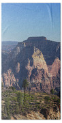 Majestic Mountain Range View Beach Towel