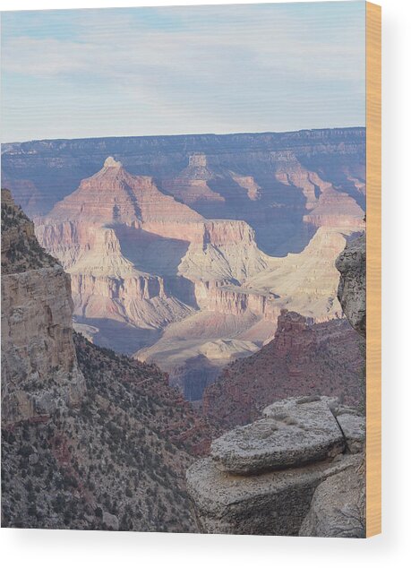 Majestic Grand Canyon Vista At Sunset Wood Print