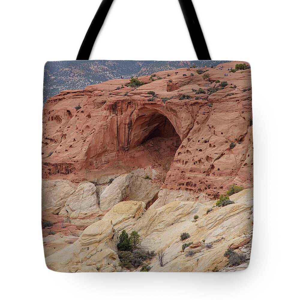 Natural Arch In Desert Landscape Tote Bag