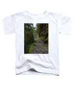 Moss-covered Path Through Lush Forest On The Inca Trail Toddler T-Shirt