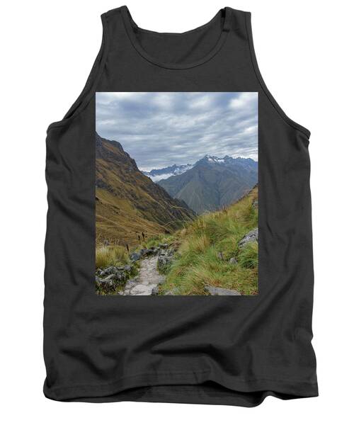 Trail Through Majestic Mountain Landscape To Dead Woman's Pass Tank Top