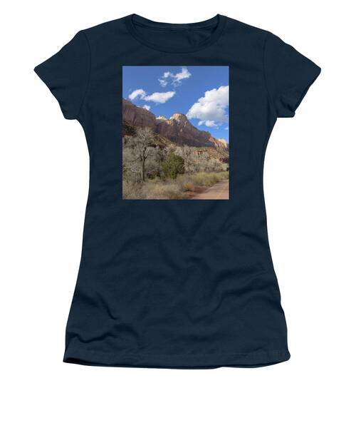 Majestic Mountain Under Clear Blue Sky Women's T-Shirt