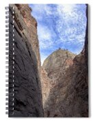 Towering Canyon Cliffs And Blue Sky Spiral Notebook
