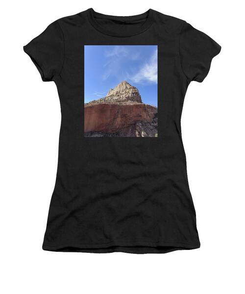 Majestic Mountain Peak Under Blue Sky Women's T-Shirt