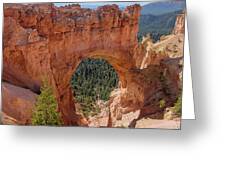Majestic Natural Rock Arch In Bryce Canyon National Park Greeting Card