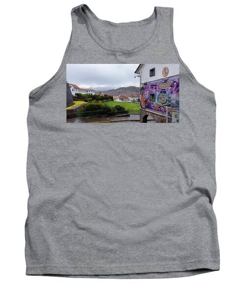 Street Scene with Colorful Mural Tank Top