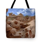 Majestic Rock Formations In Capitol Reef National Park Tote Bag