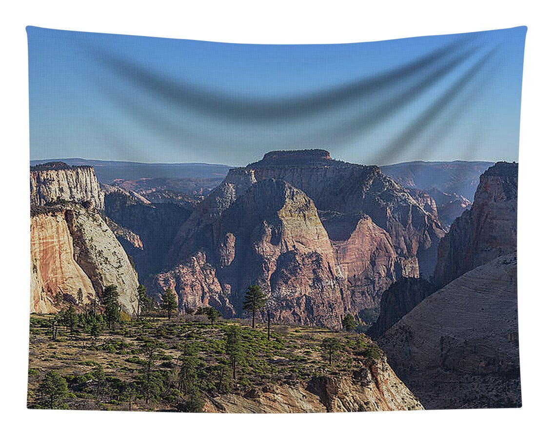 Majestic Mountain Range View Tapestry