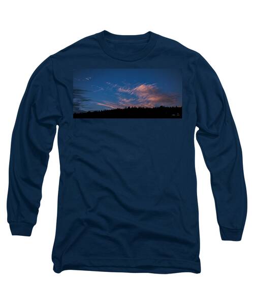 Twilight Over Forested Horizon Long Sleeve T-Shirt