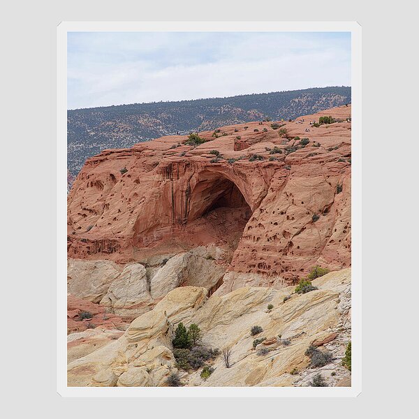 Natural Arch In Desert Landscape Sticker