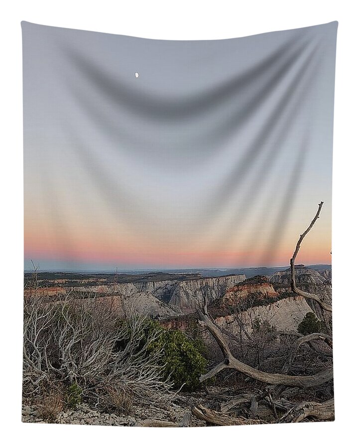 Breathtaking Canyon Sunset View Tapestry