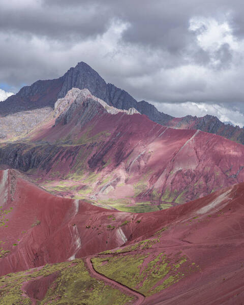 Majestic Colorful Mountain Range Poster