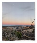 Breathtaking Canyon Sunset View Fleece Blanket