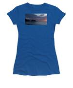 Serene Coastal Sunset with Cliffs Women's T-Shirt