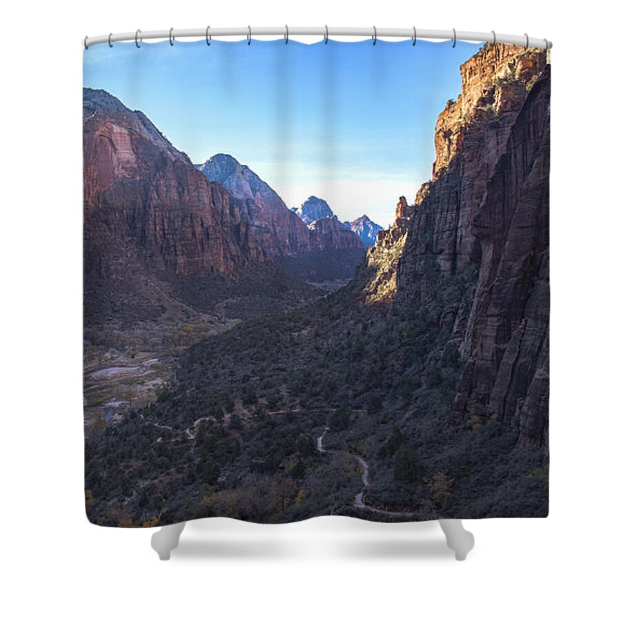 Breathtaking Valley Vista In Zion National Park Shower Curtain