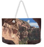 Canyon View Framed By Rocky Cliffs Weekender Tote Bag