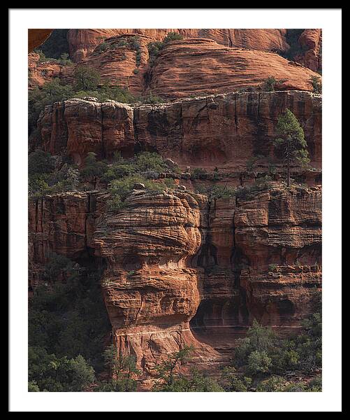 Majestic Red Rock Formations In Sedona Arizona Framed Print