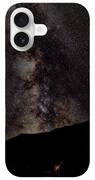 Starry Night Over Mountain Landscape iPhone Case