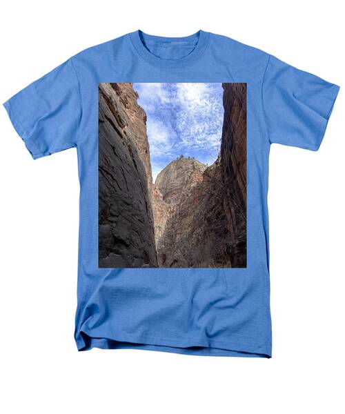 Towering Canyon Cliffs And Blue Sky Men's T-Shirt  (Regular Fit)