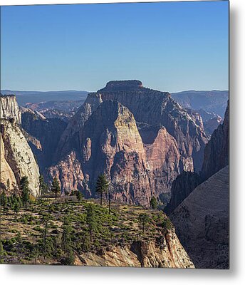Majestic Mountain Range View Metal Print by Brandon Wichmann