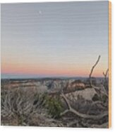 Breathtaking Canyon Sunset View Wood Print