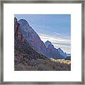 Majestic Zion National Park View Framed Print