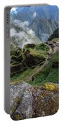Misty Mountain Pathway Of The Inca Trail Portable Battery Charger
