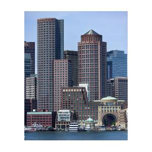 Boston Skyline by the Water by Brandon Wichmann