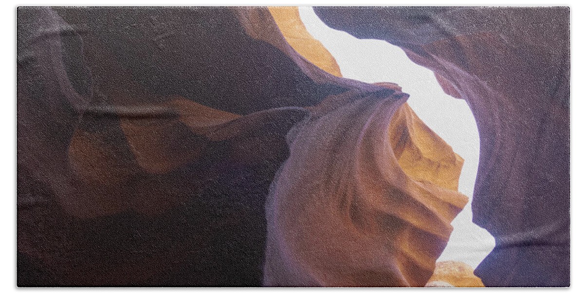 Antelope Canyon Curves And Light Play Bath Towel