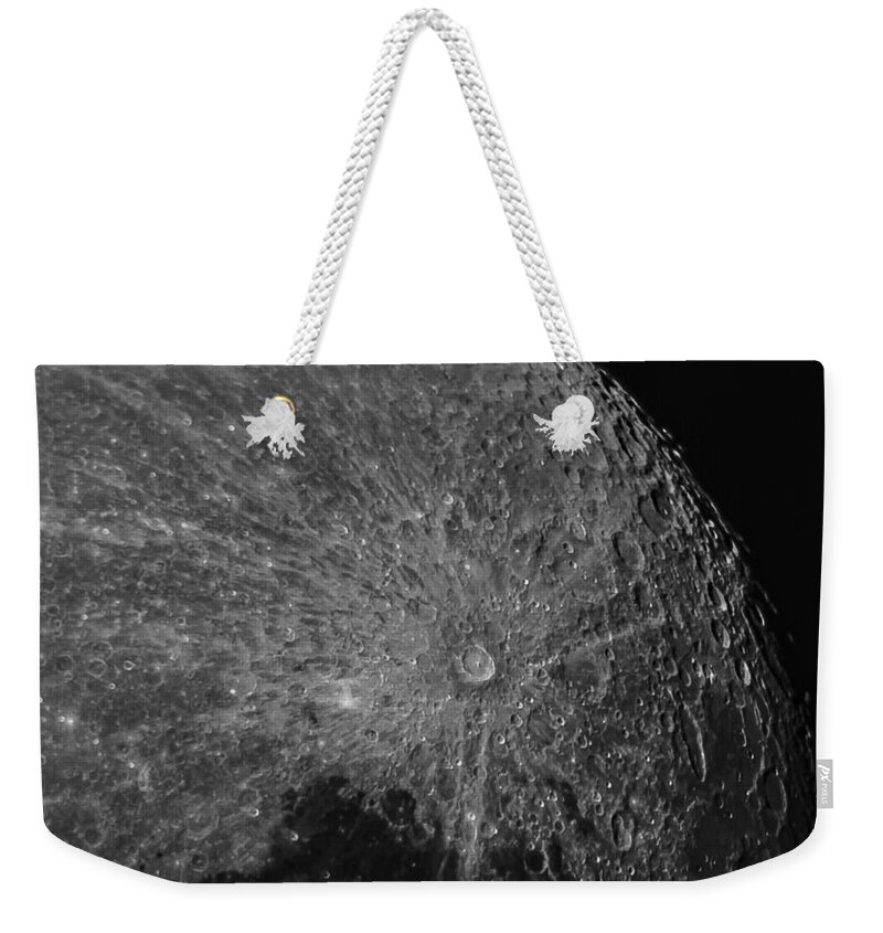 Lunar Surface Craters In Detail Weekender Tote Bag