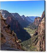 Breathtaking Zion Canyon View Canvas Print