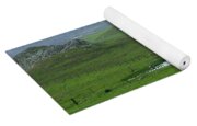 Tranquil Green Hills And Distant Sea Yoga Mat