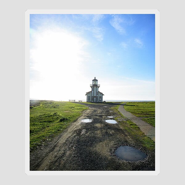 Lighthouse Under A Bright Sky Sticker