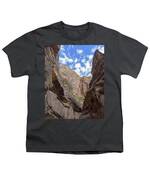 Majestic Canyon Sky View In The Narrows Youth T-Shirt