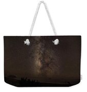 Milky Way Over Tranquil Shoreline Weekender Tote Bag