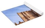 Majestic Rock Formations Under Blue Sky In Bryce Canyon National Park Yoga Mat