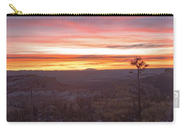 Serene Mountain Sunrise In Bryce Canyon National Park Zip Pouch