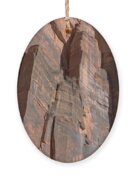 Towering Desert Sandstone Cliffs In Zion National Park Ornament