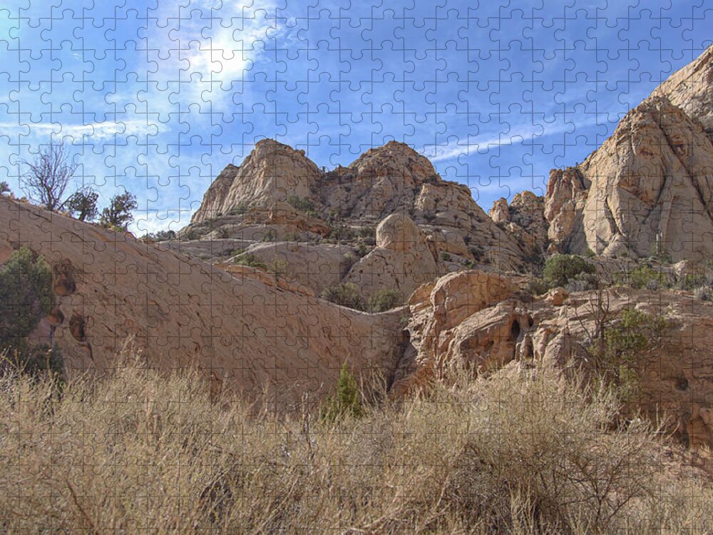 Desert Cliffs In Capitol Reef National Park Jigsaw Puzzle