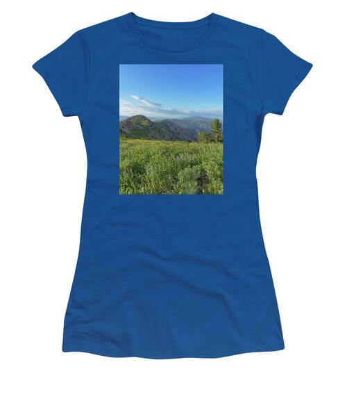Mountain View with Wildflowers Women's T-Shirt