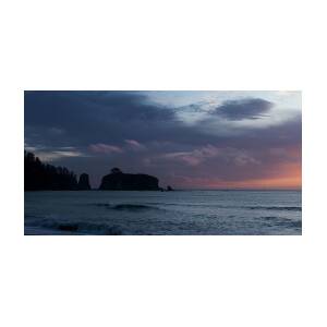 Serene Coastal Sunset with Cliffs by Brandon Wichmann