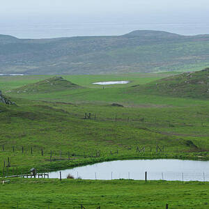 Tranquil Green Hills and Distant Sea by Brandon Wichmann Tranquil Green Hills and Distant Sea by Brandon Wichmann
