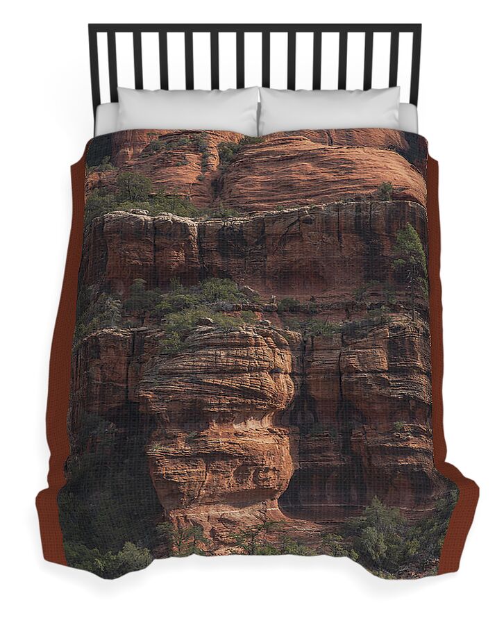 Majestic Red Rock Formations In Sedona Arizona Duvet Cover