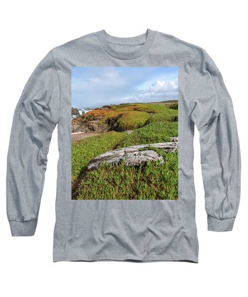 Coastal Landscape with Driftwood Long Sleeve T-Shirt