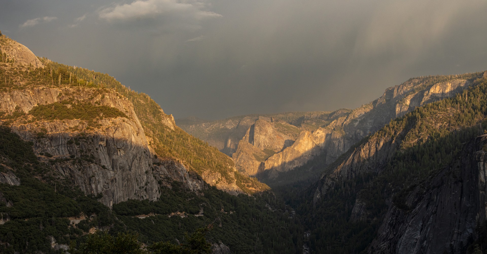 Yosemite: hearing the waterfall across the valley